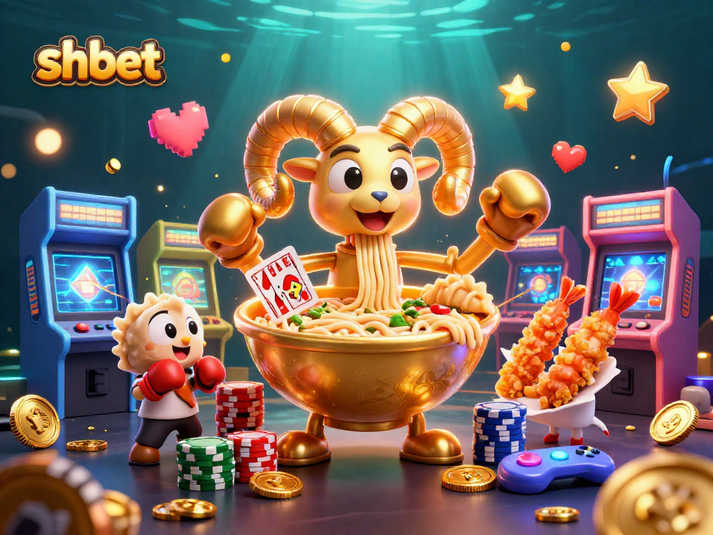 Engage with shbet for a lively casino experience featuring vibrant characters, cards, and gaming machines.