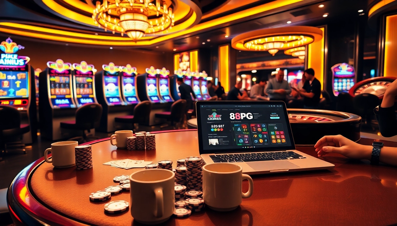 Experimenta la vibrante atmósfera de juego en 8PG con emocionantes máquinas tragamonedas.