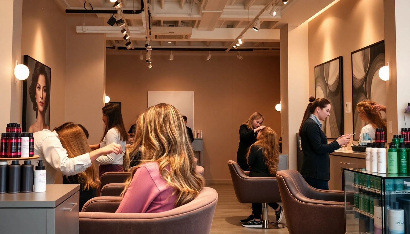 Experience vibrant hair artistry at Omnia Salon with expert stylists and welcoming ambiance.