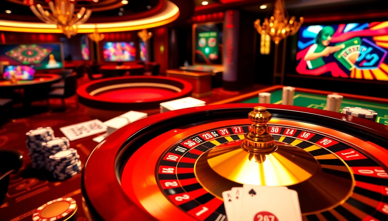 Engage in the excitement of ĐĂNG KÝ B8 with sophisticated casino elements like vibrant roulette and poker chips.