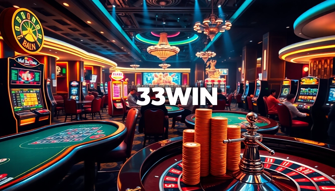 33WIN brings excitement to the casino table with engaging players and vibrant gaming elements.