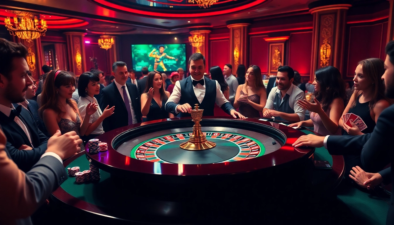 Experience the thrill at https://k9k9.ru.com/ with a vibrant roulette scene, featuring colorful chips and engaged players.