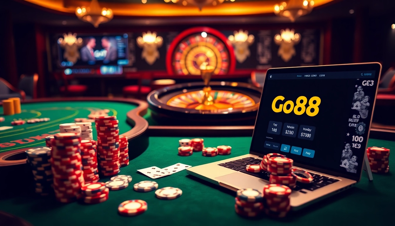 Experience thrilling gameplay at https://go88app.cn.com/ with luxurious casino tables and vibrant online gaming action.