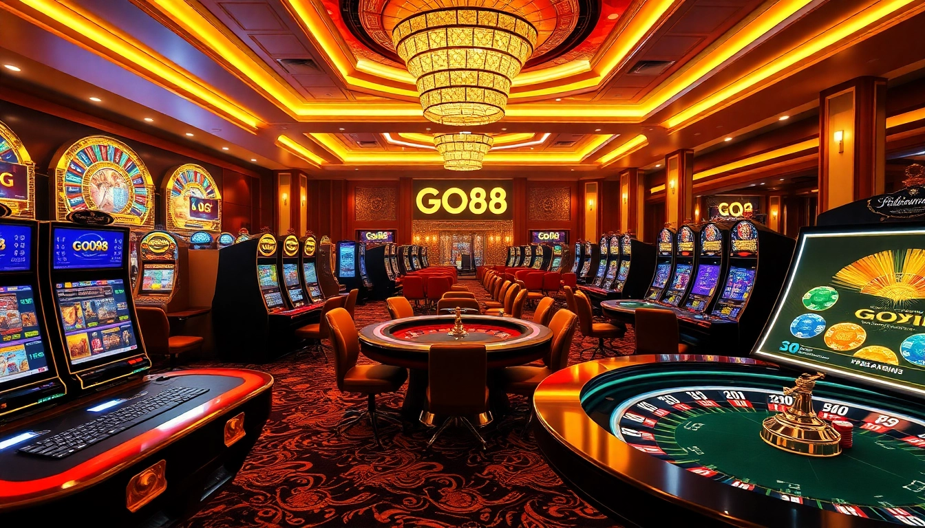 Experience the thrill of GO88 through professional casino gaming visuals and exciting interactions.