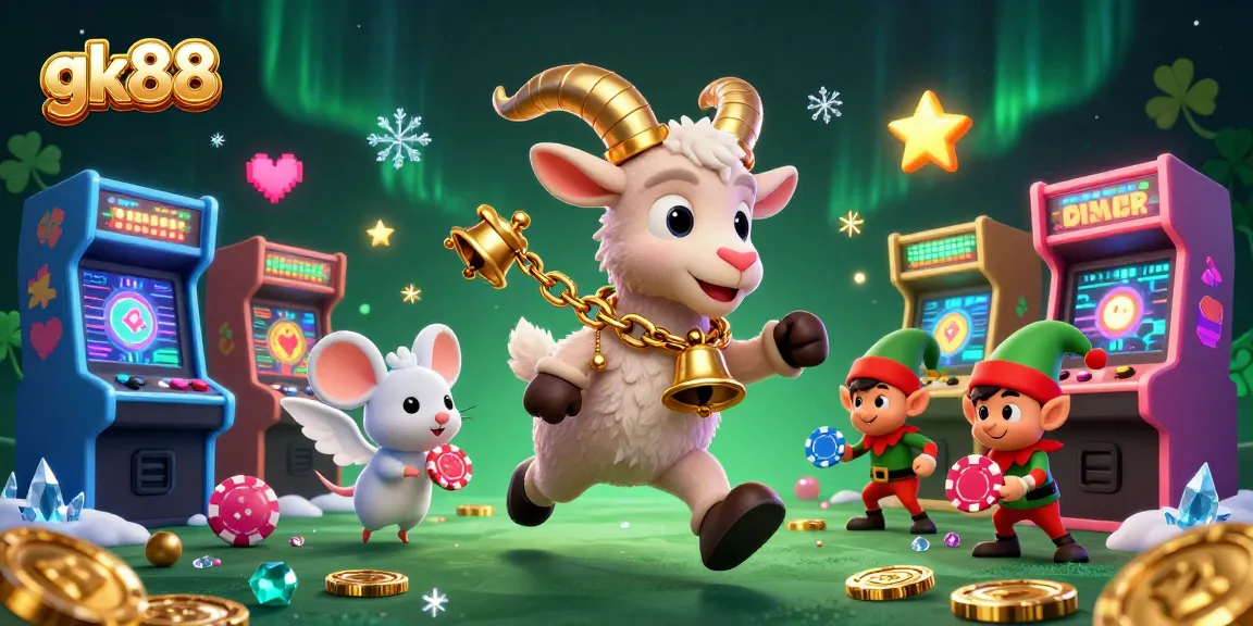 Experience the thrill of gk88 with Krampus in a holiday-horror casino scene full of action.