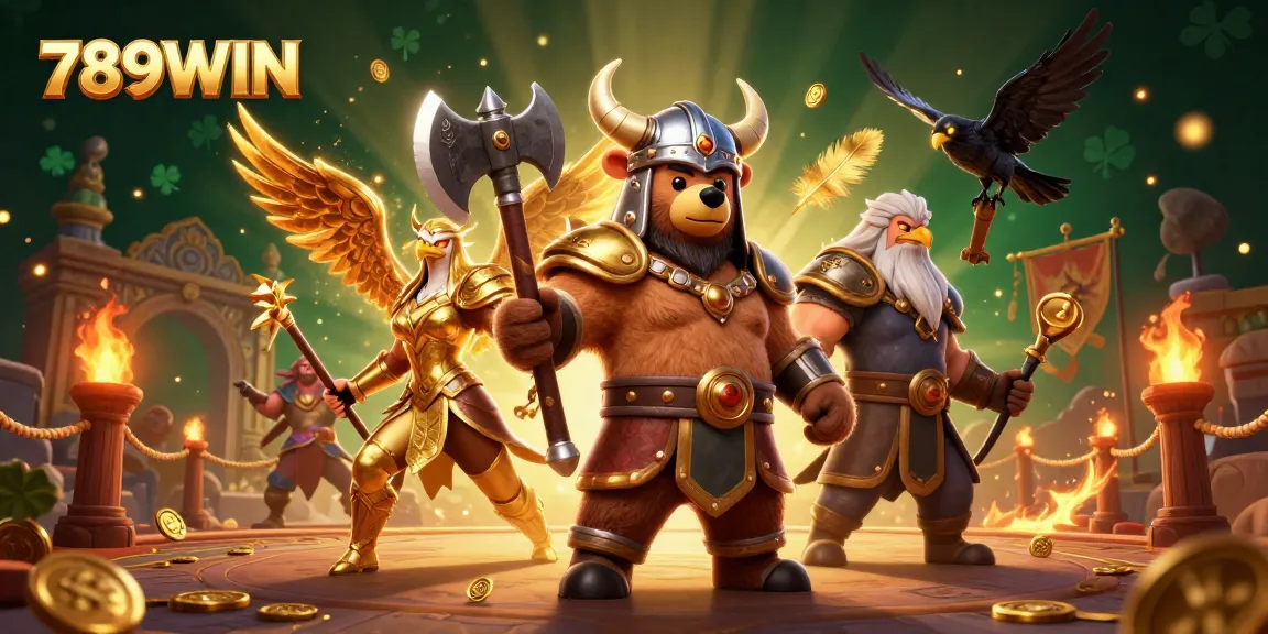 Engage in thrilling gameplay at 789WIN, showcasing vibrant, dynamic casino elements in a captivating scene.